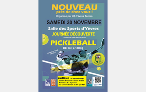 Nouveau journée découverte pickleball