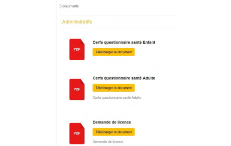 Mise en ligne documents saison 2025-2026